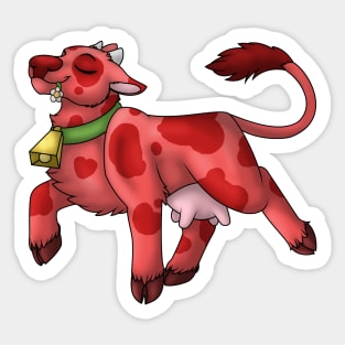 Happy Moo: Cherry Berry Sticker